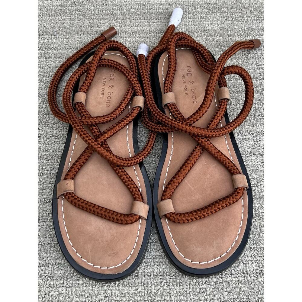 rag & bone Infinity Brown Sandal Leather and Nylon Women's Size 8 US NEW - Picture 9 of 16